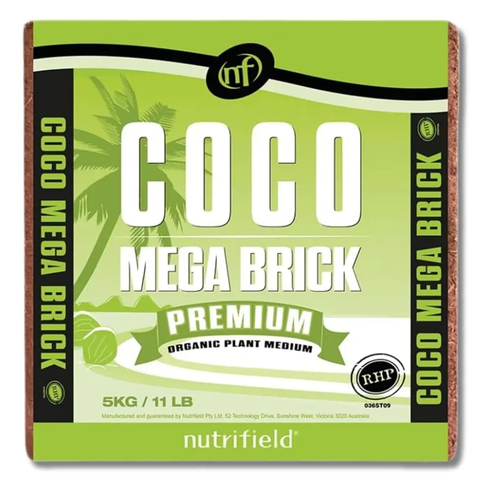 Nutrifield Coco Coir Brick 5kg - Premium Organic Plant Growth Medium 55L from our Indoor Gardening Essentials
