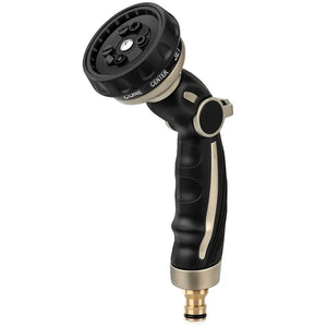 RESTMO Metal Hose Nozzle – 9 Pattern High Pressure Spray Gun