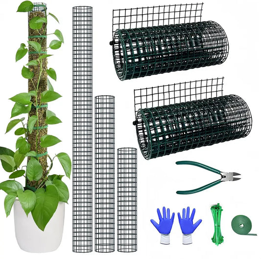 Moss Pole DIY Kit for Monstera | 6.6ft Metal Mesh with Plier & Cable Ties from our Indoor Gardening Essentials
