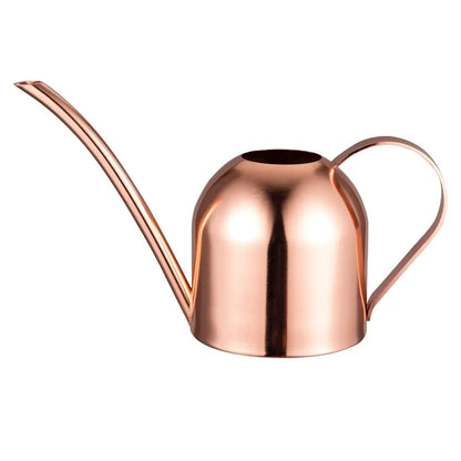 IMEEA Rose Gold Watering Can – Stainless Steel, Long Spout, 450ml Ffrom our Balcony Gardening Essentials