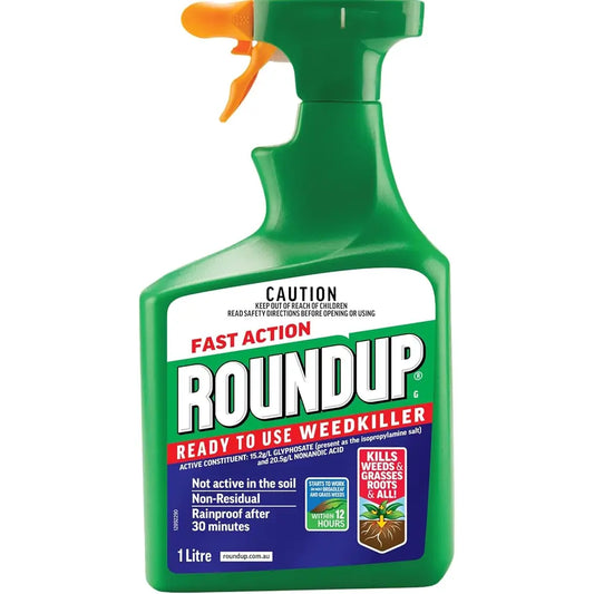 Roundup Fast Action Weedkiller Ready To Use Spray 1L from our Outdoor Gardening Essentials