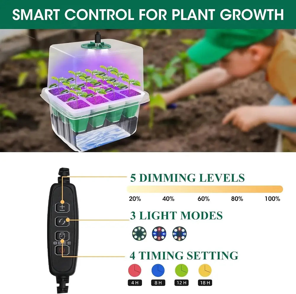 adjustable humidity dome seed germination tray