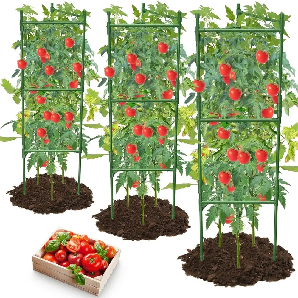 Tomato Cages for Garden – 120cm Triangle Support, Pack of 3 from our Outdoor Gardening Essentials