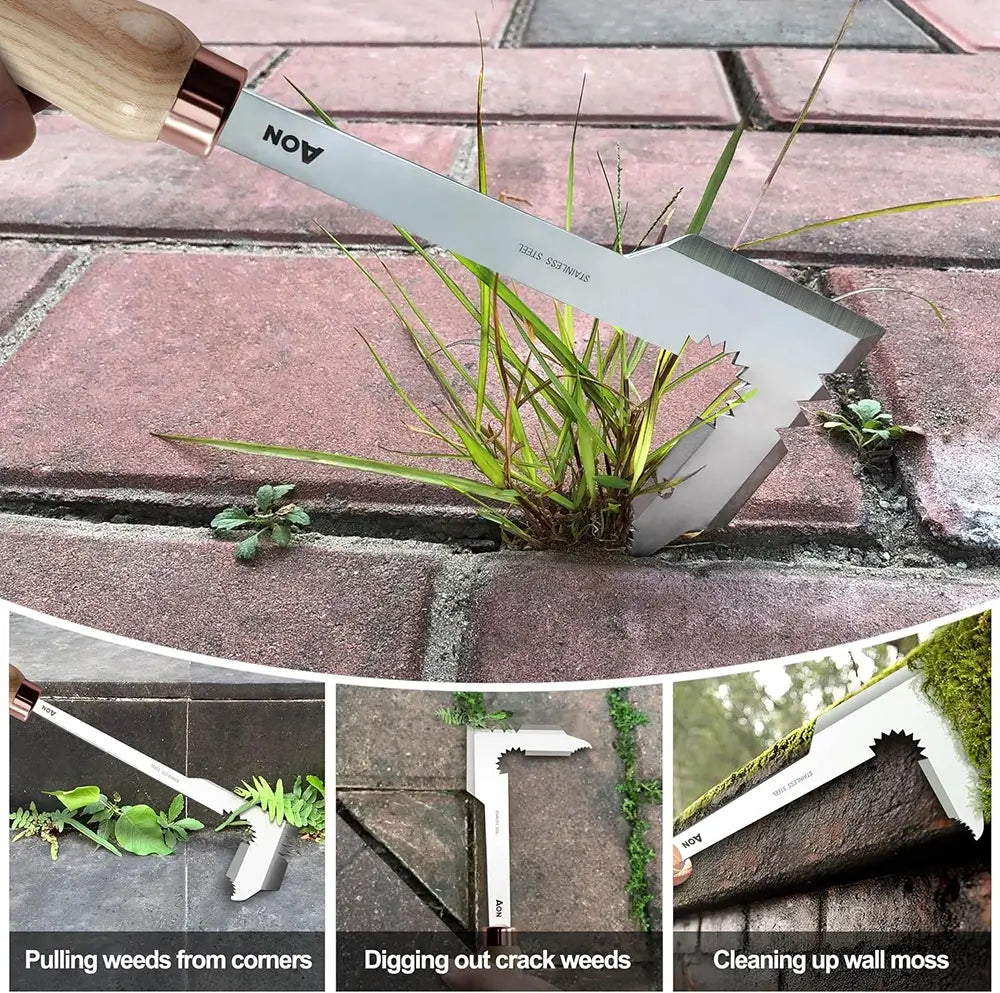 Heat-treated stainless steel weeder head glowing hot during forging
