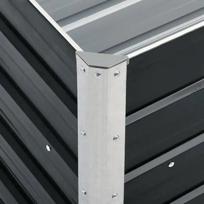Metal roof corner with corrugated panels