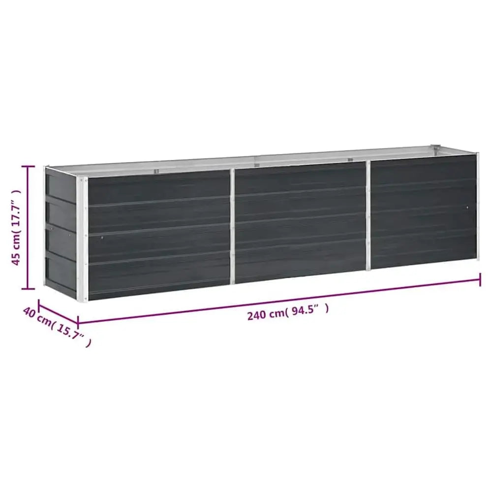 Dark wood sideboard with black legs on a white background from our Outdoor Gardening Essentials collection 
